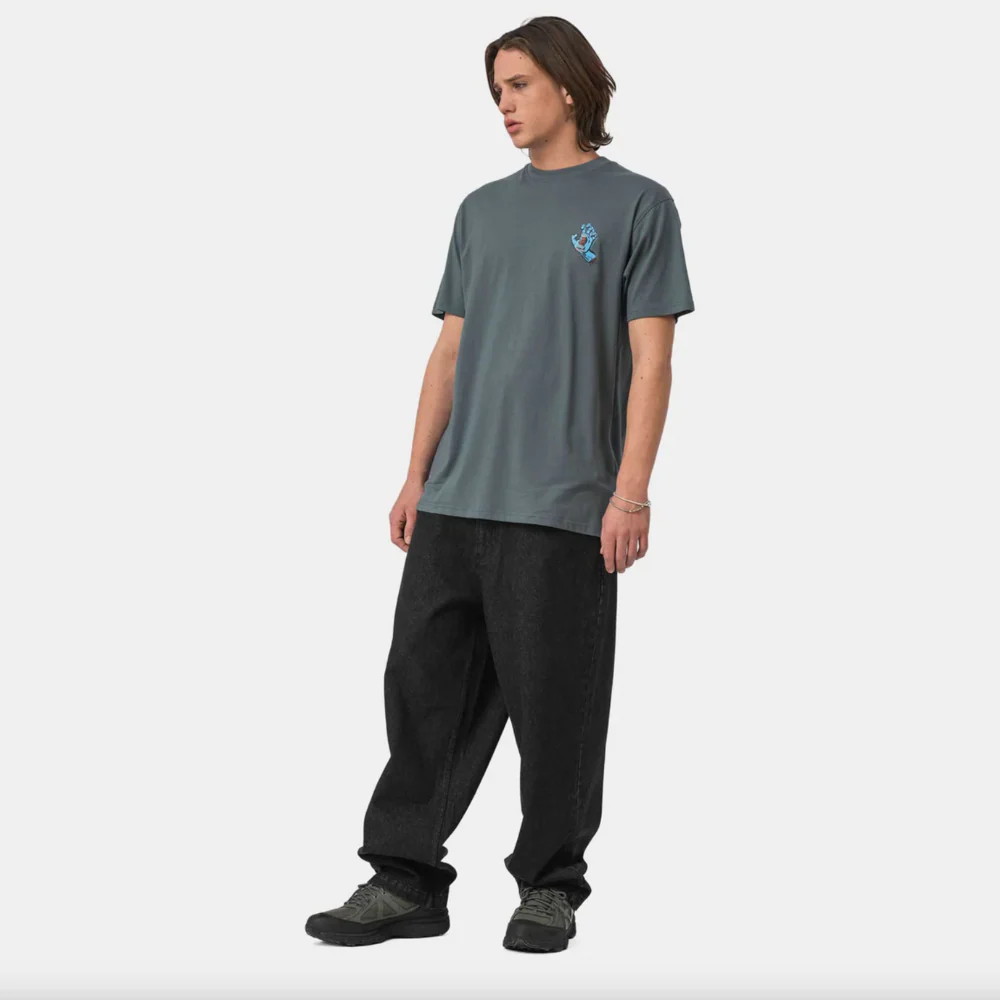 Screaming Hand Chest T-shirt Storm Grey - Image 3
