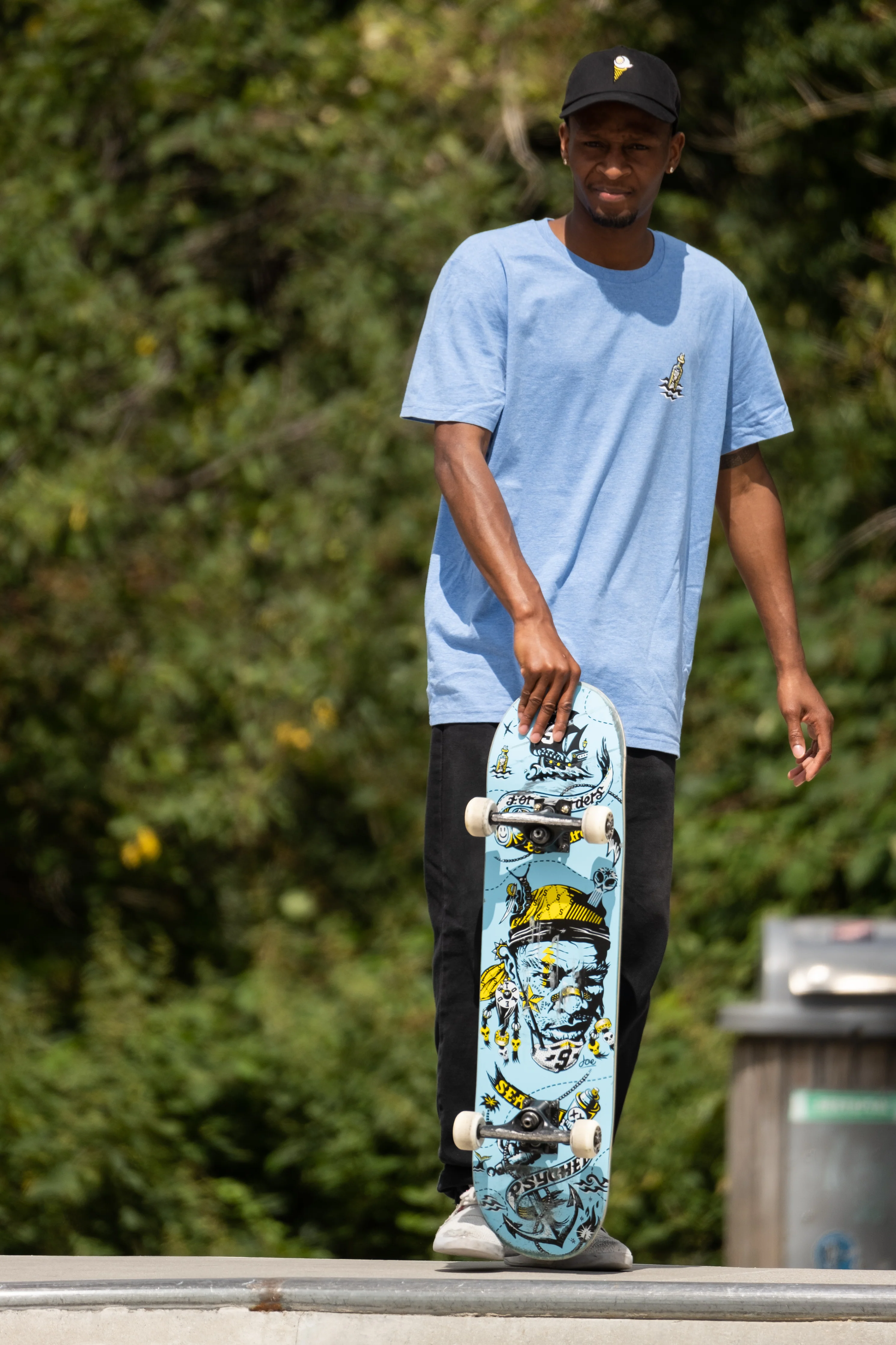 Seaman Psyched Blue Skateboard Deck - Image 12