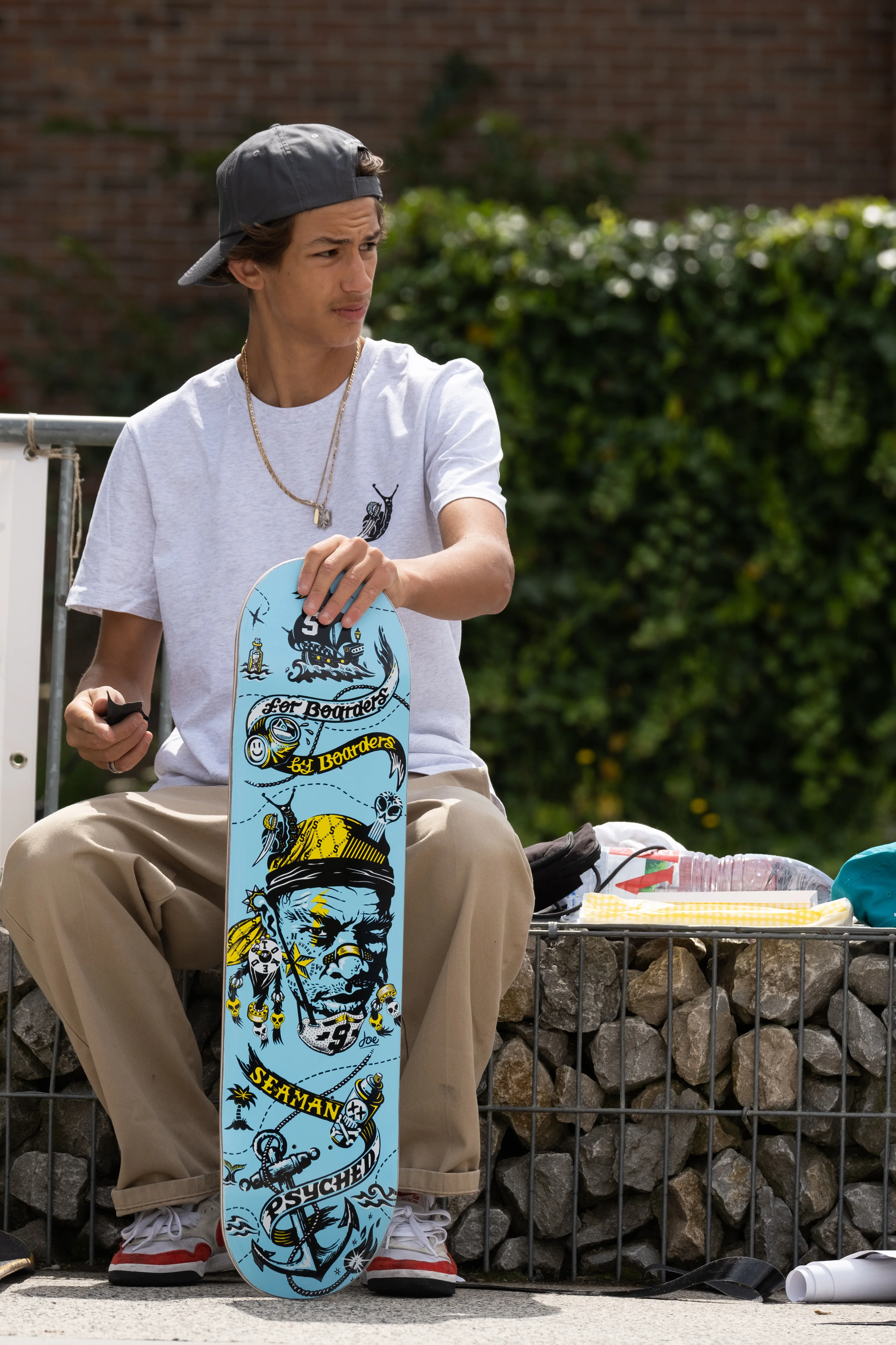 Seaman Psyched Blue Skateboard Deck - Image 7