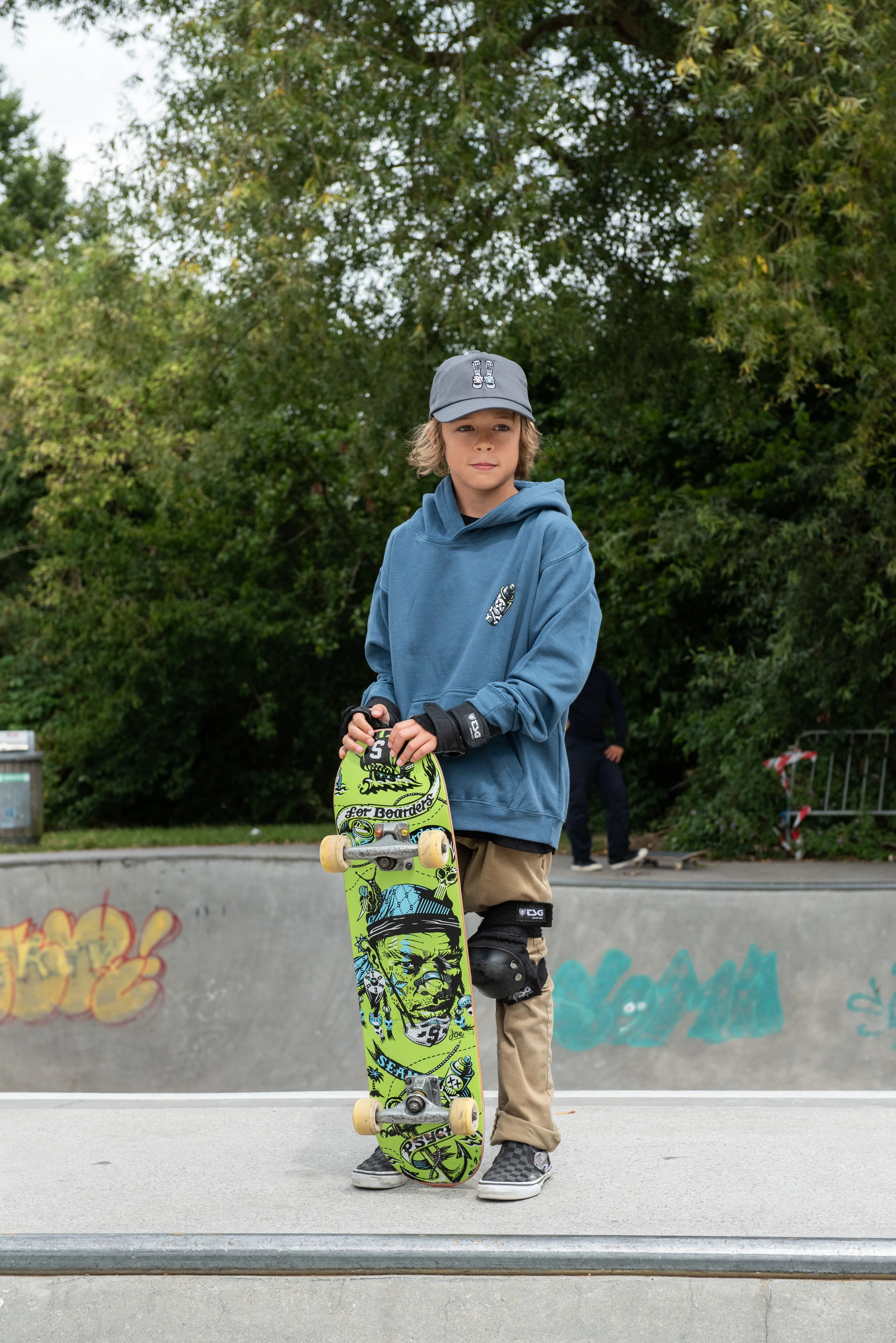 Seaman Psyched Green Skateboard Deck - Image 6