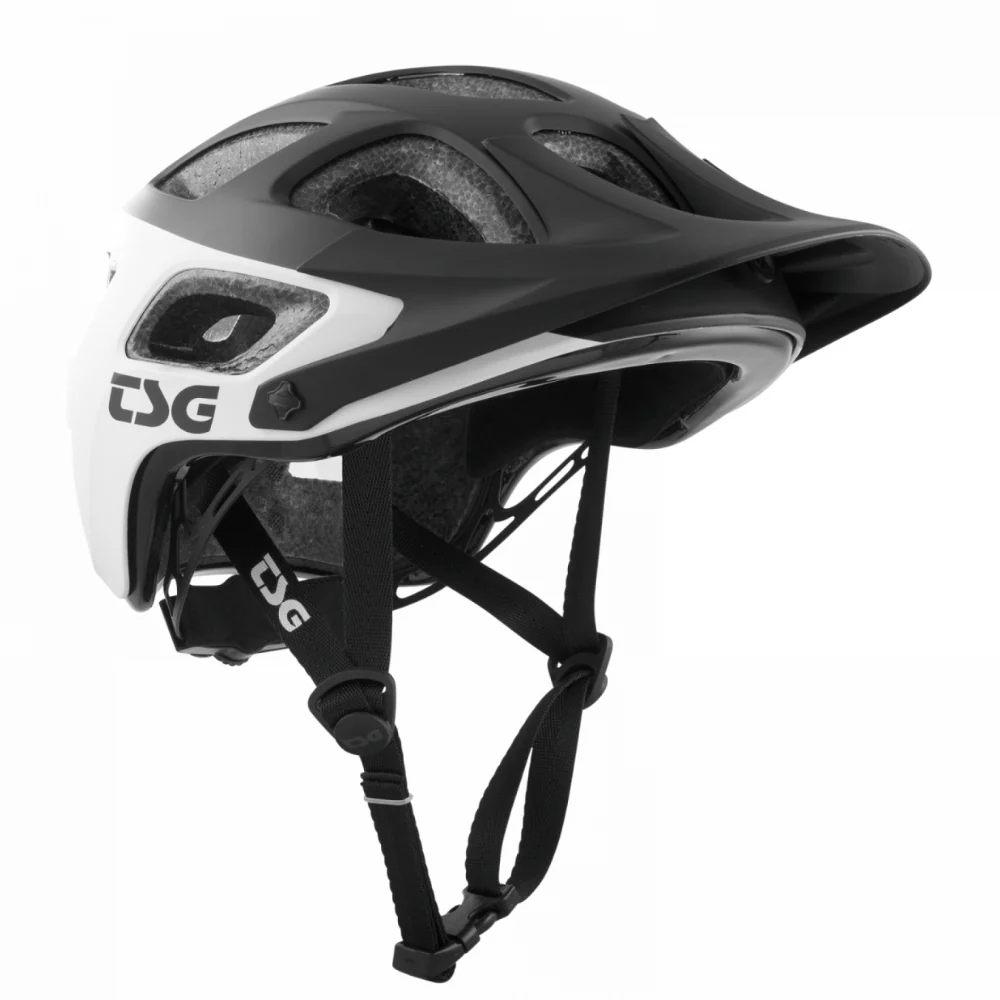Seek Graphic Design Block White-Black MTB Helm