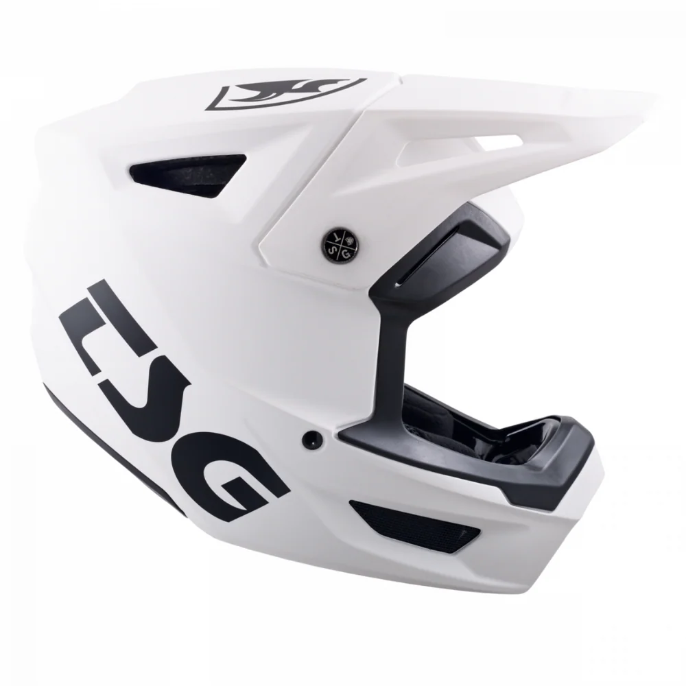 Sentinel Solid Color Satin White MTB Helm - Image 2