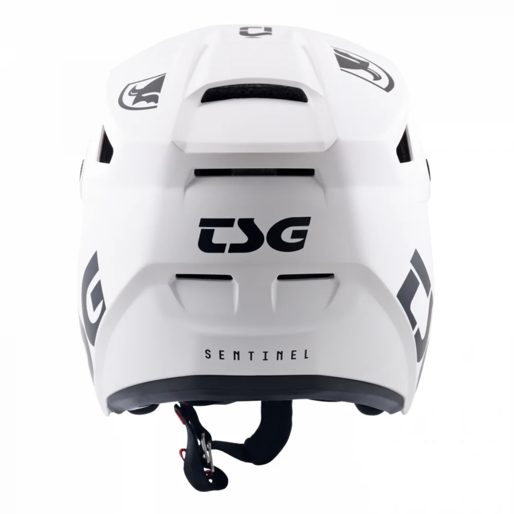 Sentinel Solid Color Satin White MTB Helm - Image 3