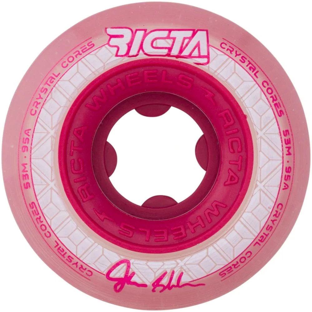 Shanahan Crystal Cores 95a 53mm Red/Clear Skateboard Wheels
