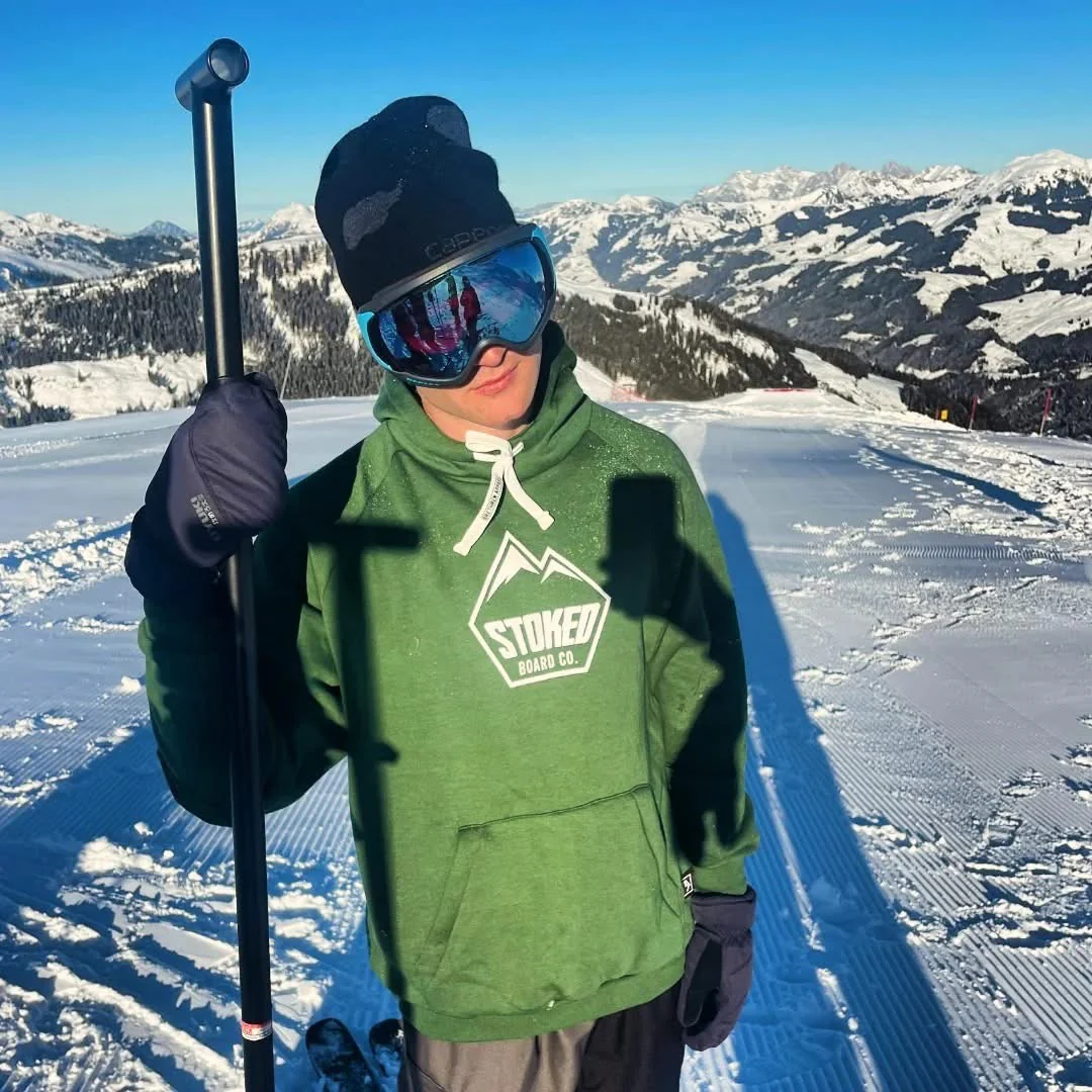 Shred Snowboard Hoodie Green - Image 2