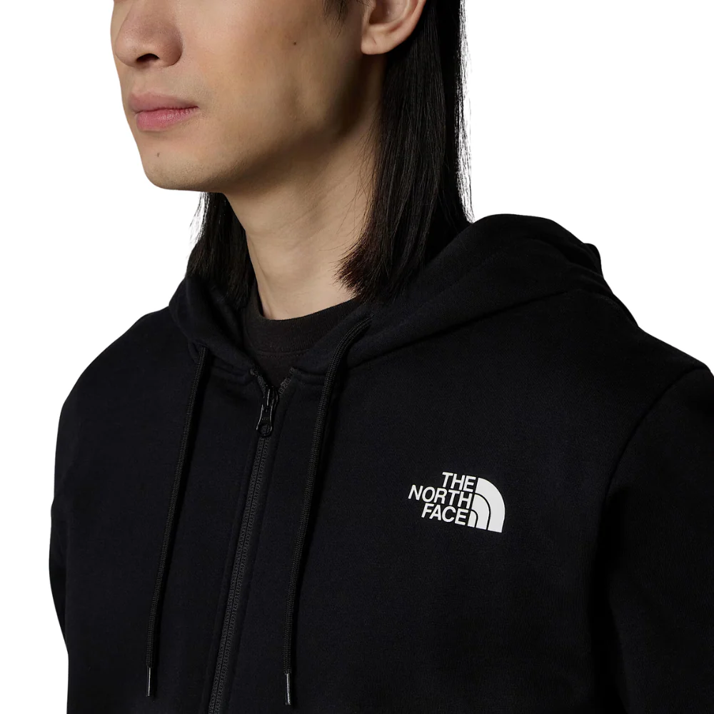 Simple Dome Full Zip Hoodie TNF Black - Image 3