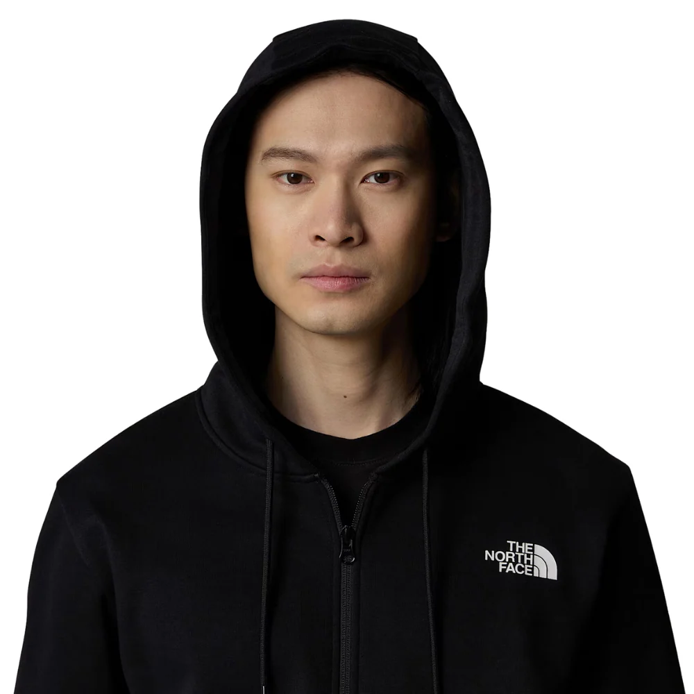 Simple Dome Full Zip Hoodie TNF Black - Image 5