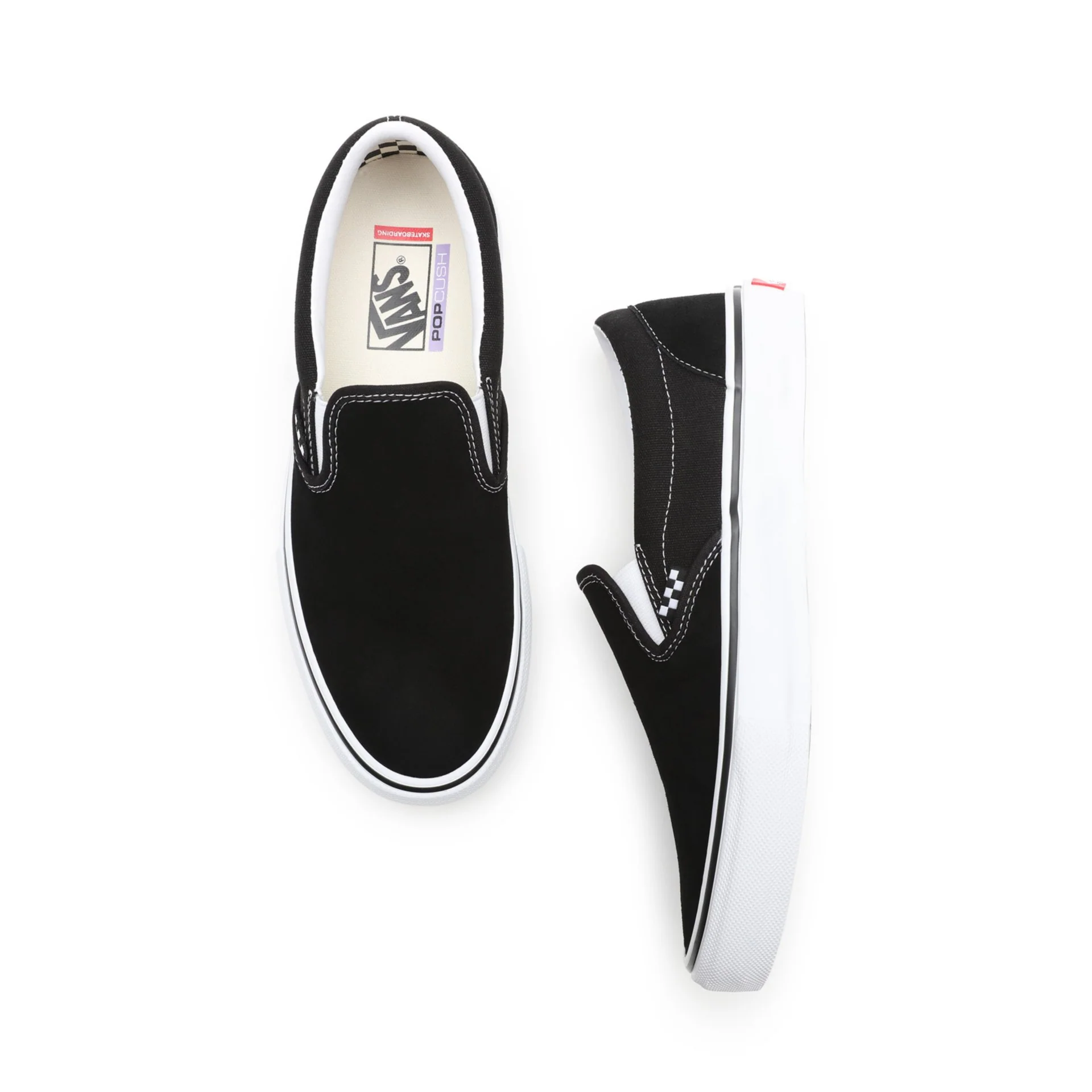Skate Slip-On Black/White - Image 2