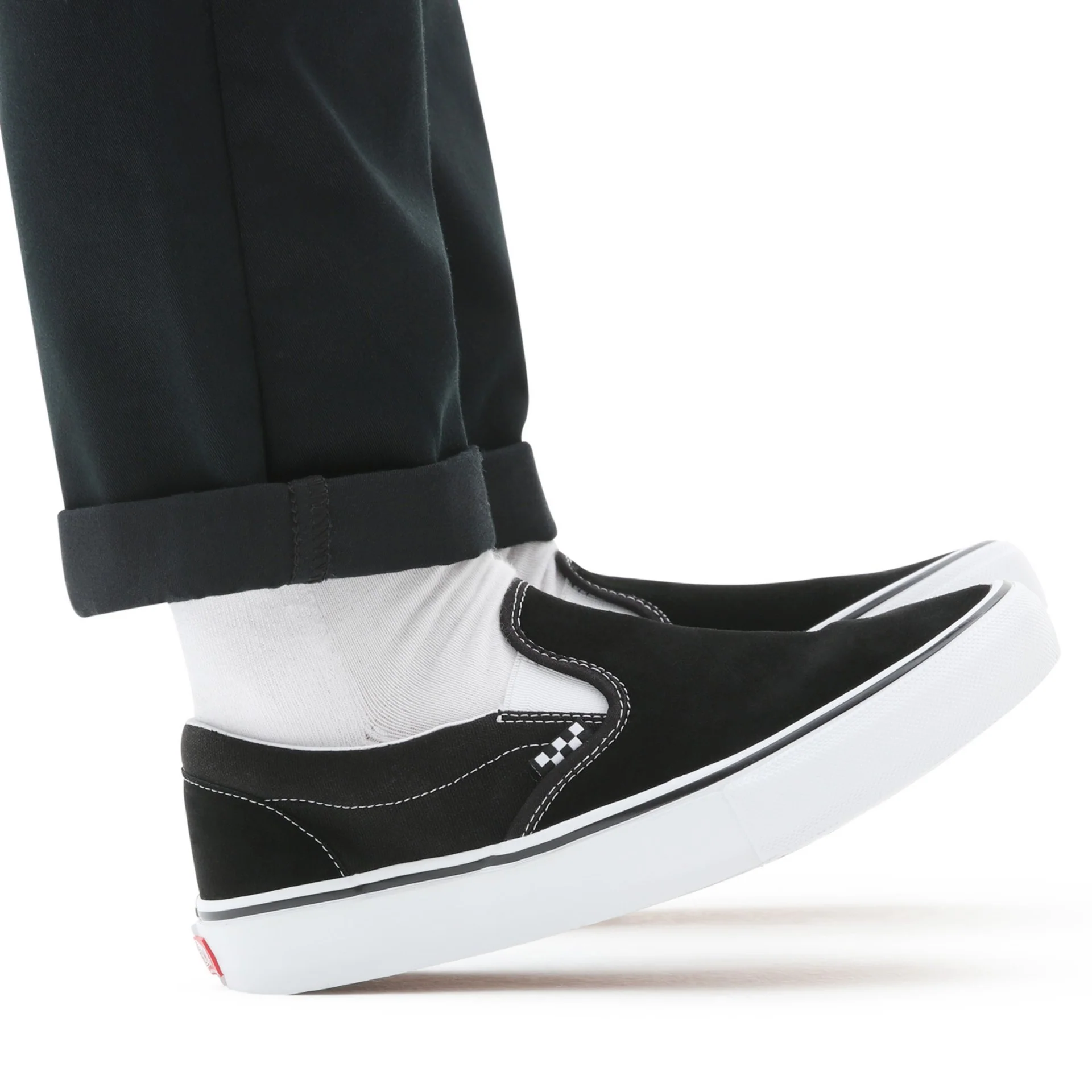 Skate Slip-On Black/White - Image 6
