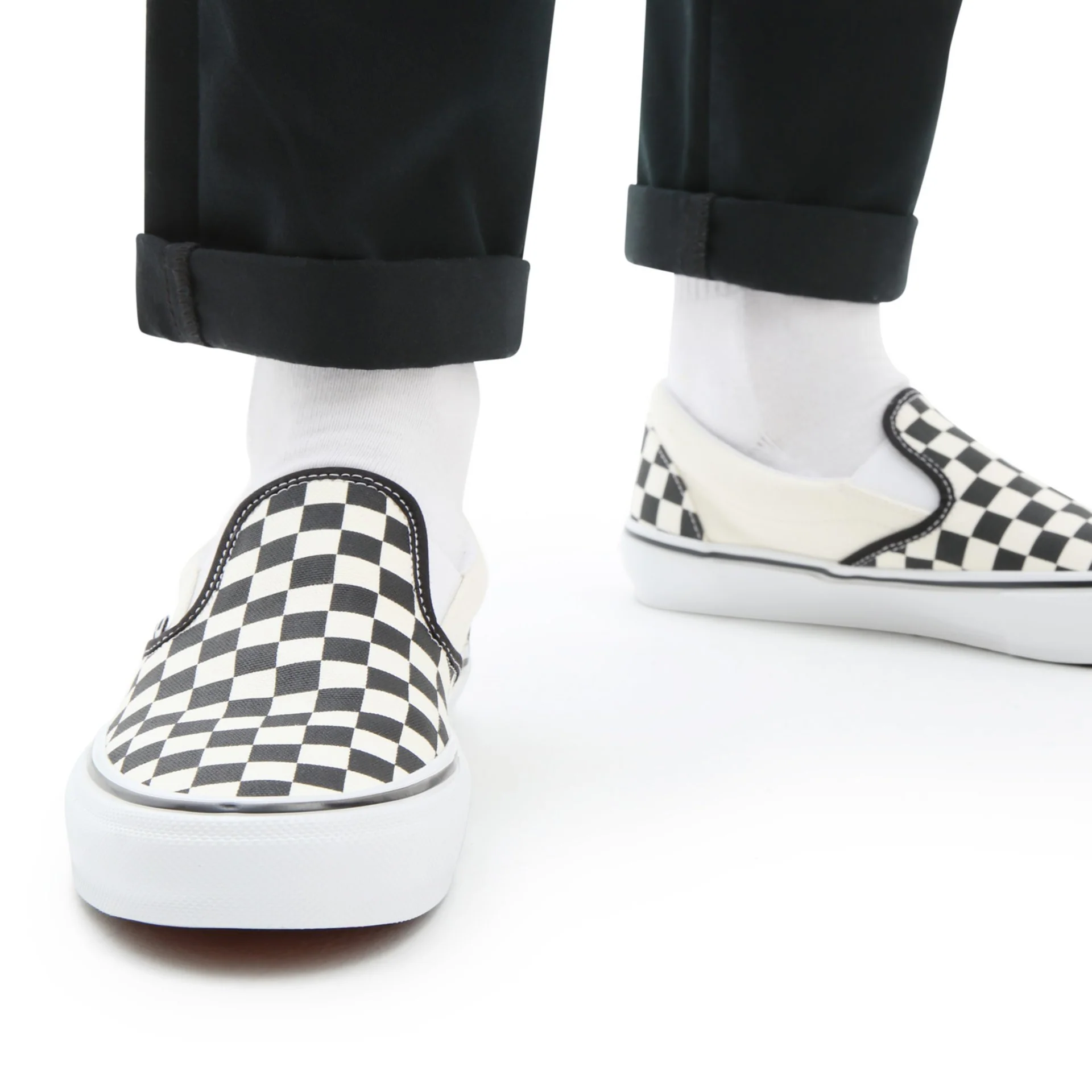 Skate Slip-On Checkerboard Black/ Off White - Image 2
