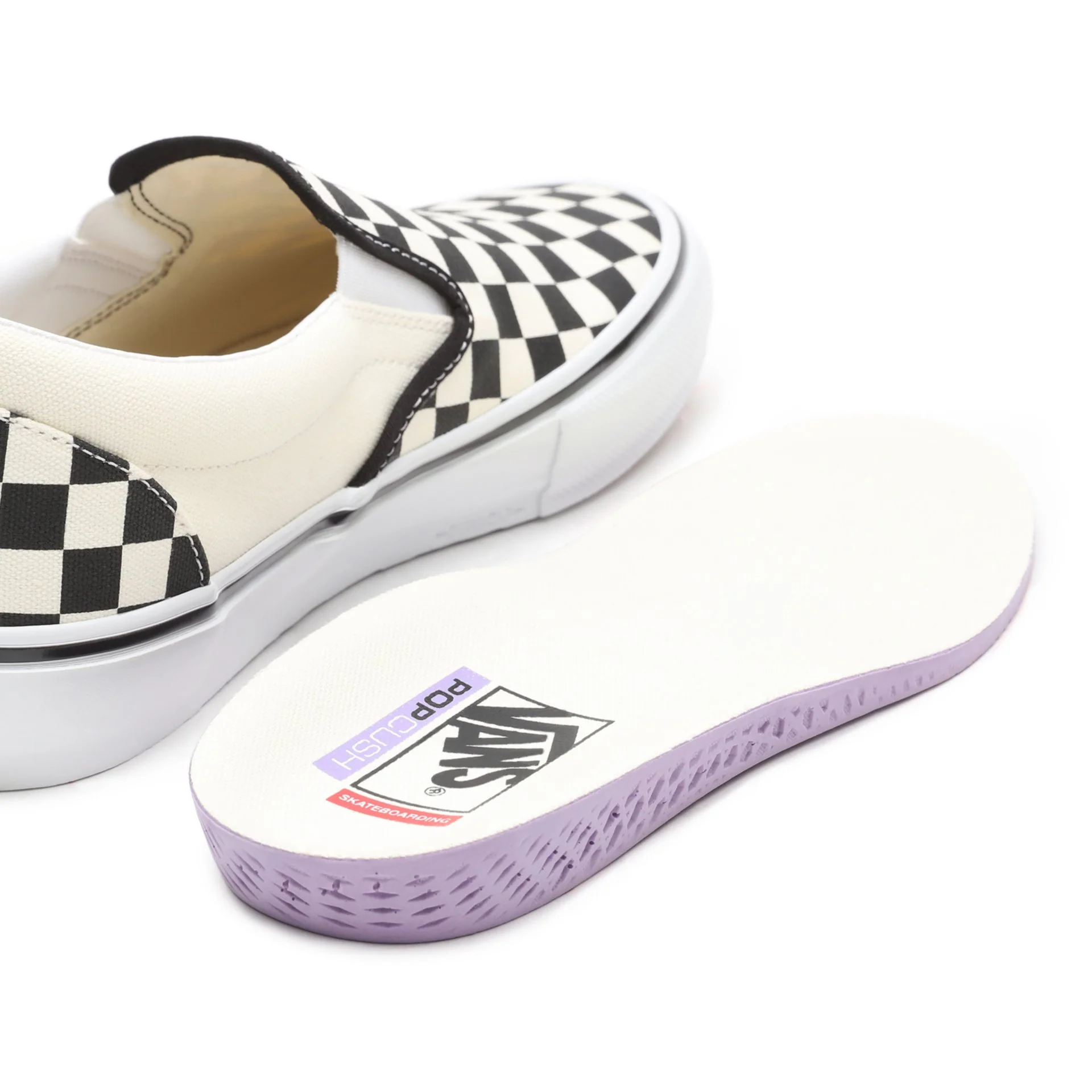 Skate Slip-On Checkerboard Black/ Off White - Image 3