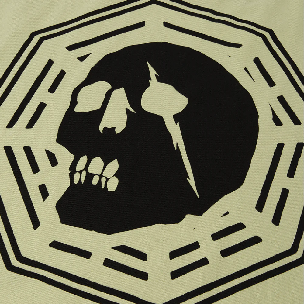 Skull T-Shirt Light Sage - Image 3