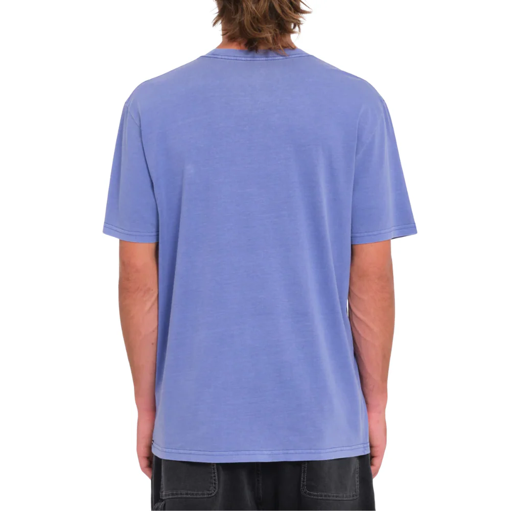 Solid Stone Embroidered T-shirt Ballpoint Blue - Image 2