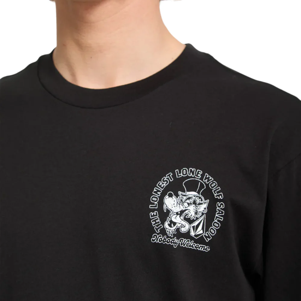 Solo Wolf T-Shirt Black - Image 3