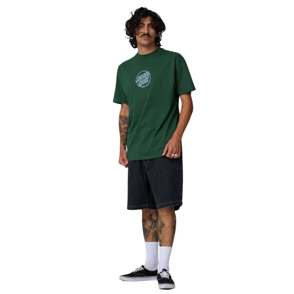 Stamped opus Front T-Shirt Kale - Image 4