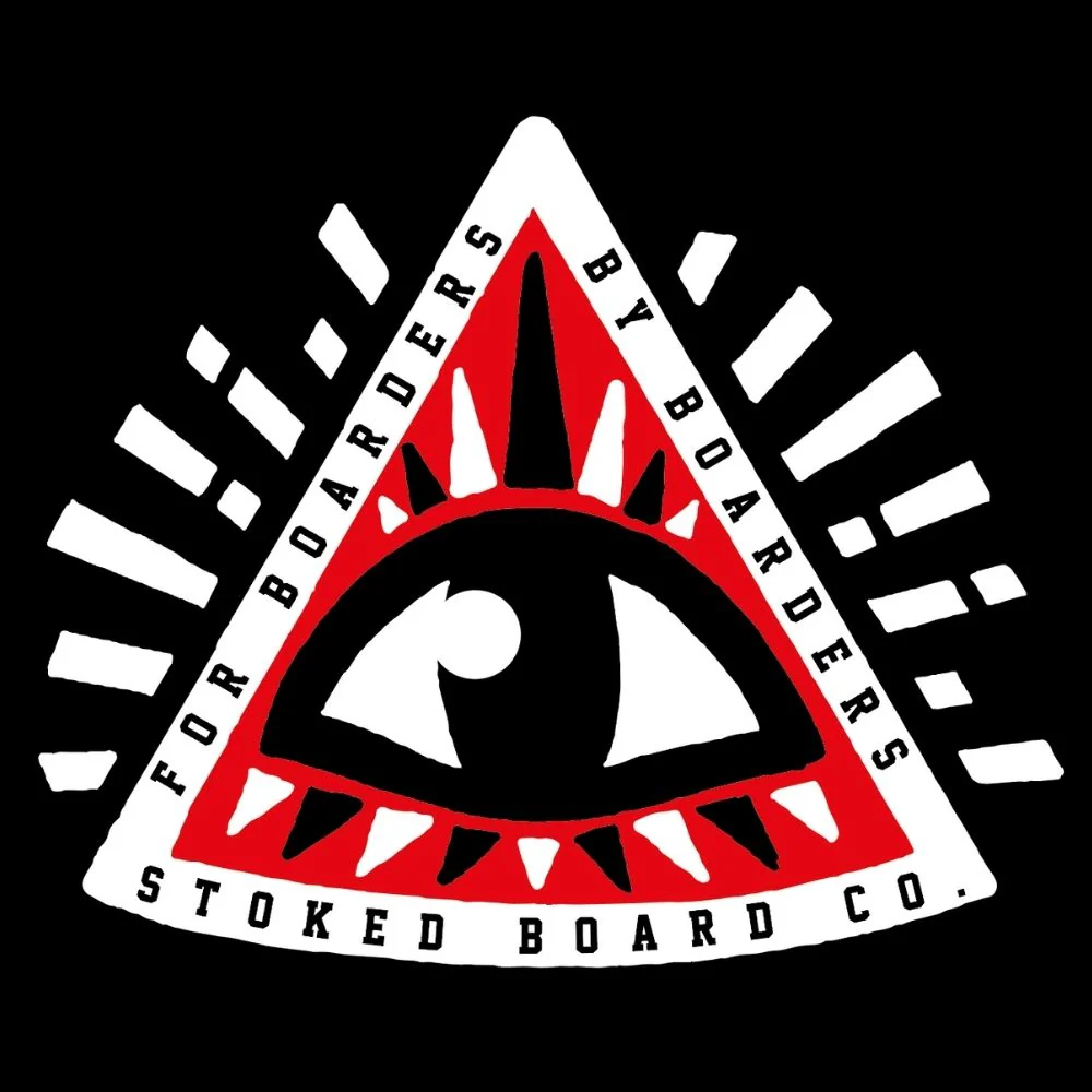 Stoked Illuminati Eye Red Black Griptape - Image 2