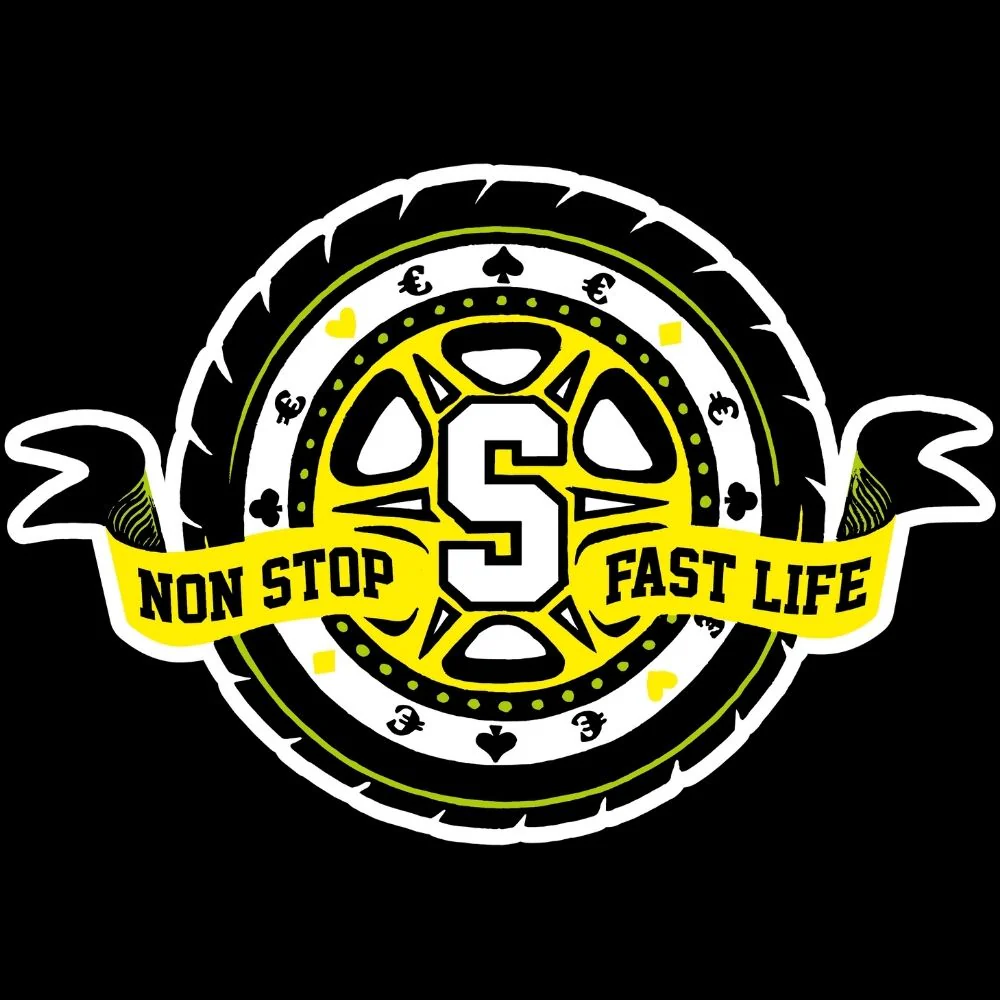Stoked Non Stop Fast Life Black Griptape - Image 2