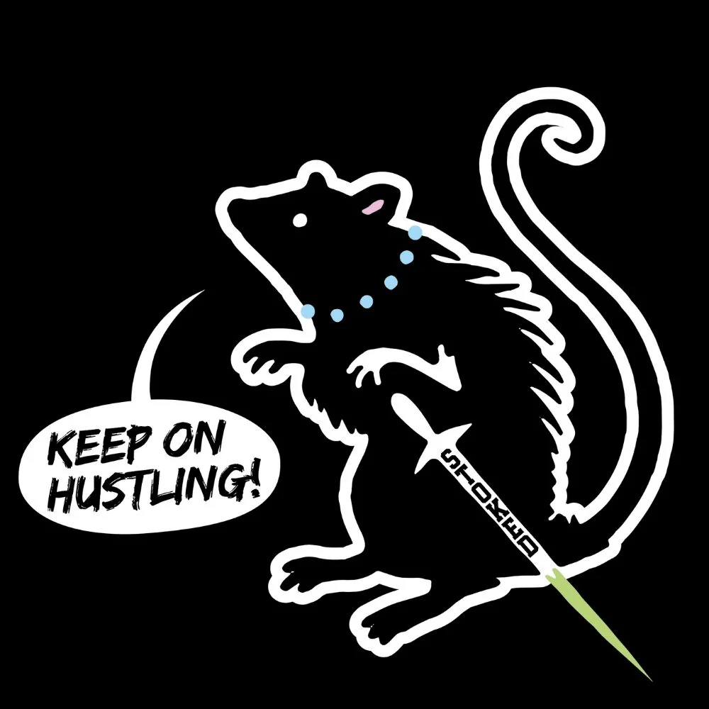 Stoked Rat Hustler Black Griptape - Image 2