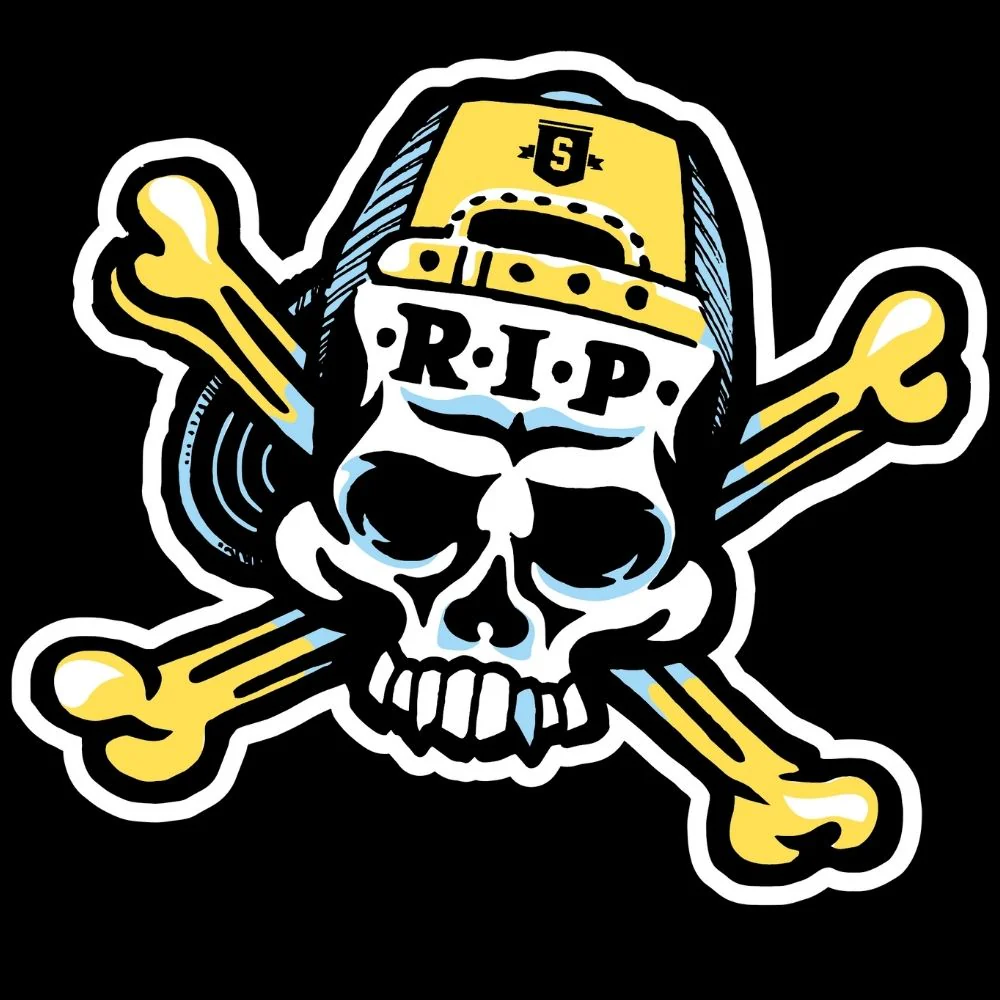 Stoked Skull Cap Yellow Black Griptape - Image 2