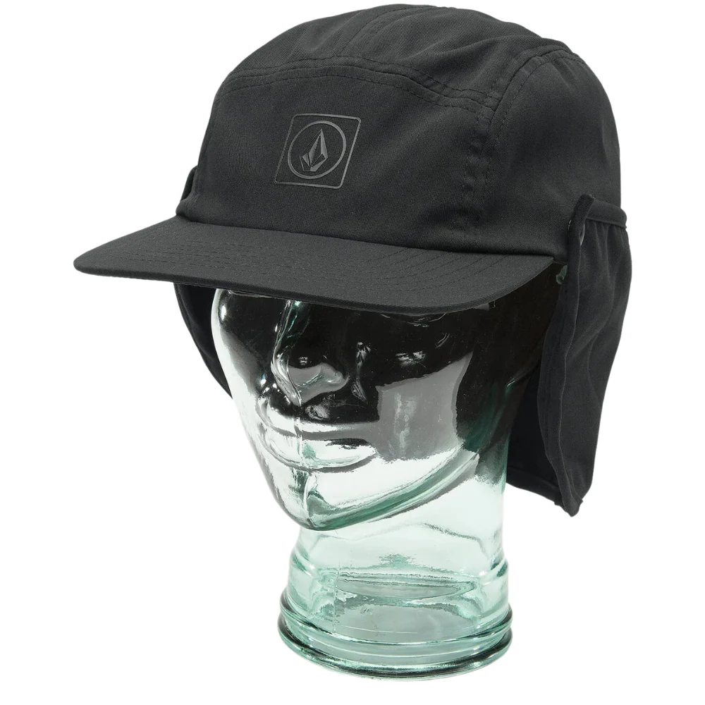 Stone Trip Flap Cap Black - Image 3
