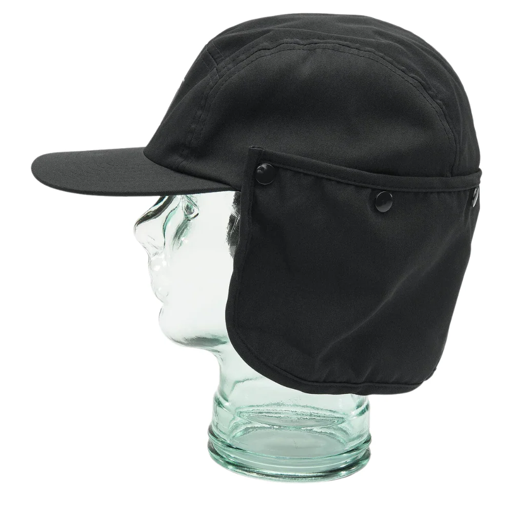 Stone Trip Flap Cap Black - Image 4