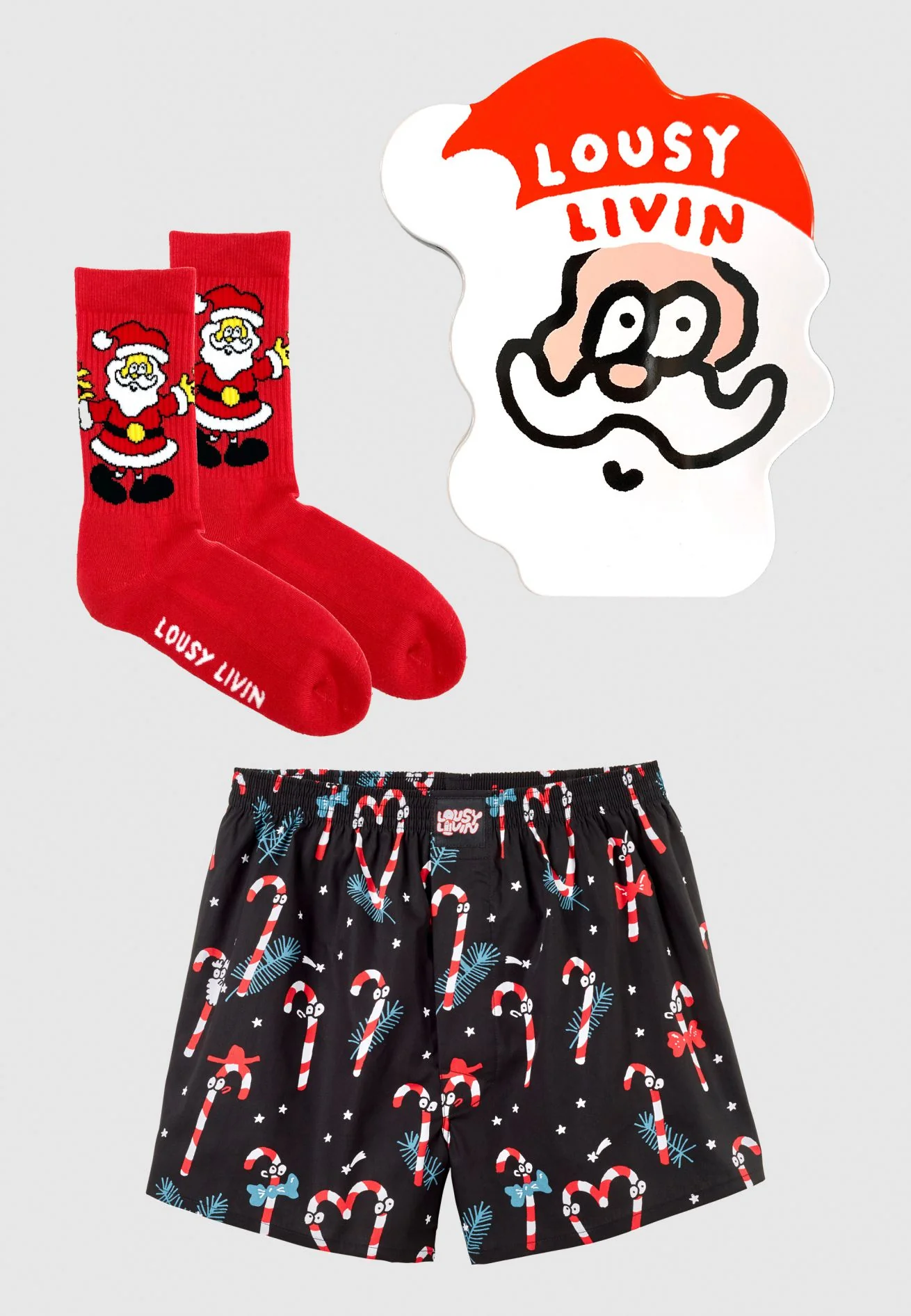 Sugar Sticks & Santa Socks Black Giftbox - Image 2