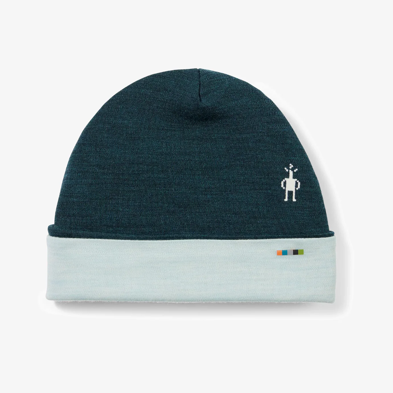 Thermal Merino Reversable Beanie Twilight Blue Heather - Image 3