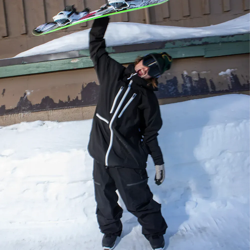 TM Recycled Snowboard Jacket Black - Image 4