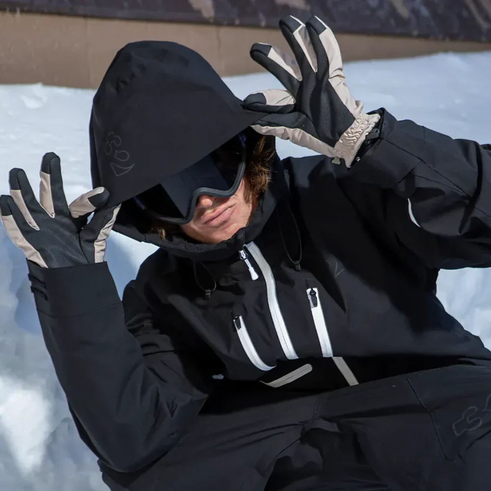 TM Recycled Snowboard Jacket Black - Image 6
