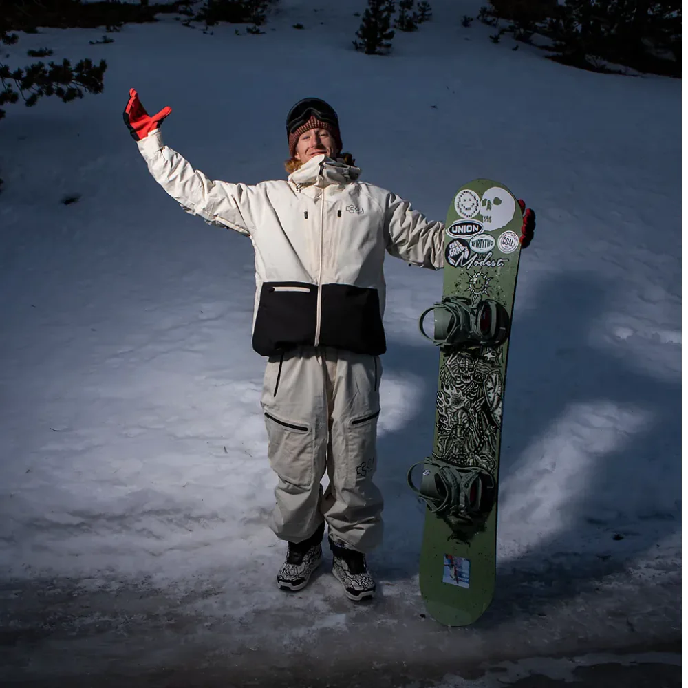 TM Recycled Snowboard Jacket Off White - Image 2
