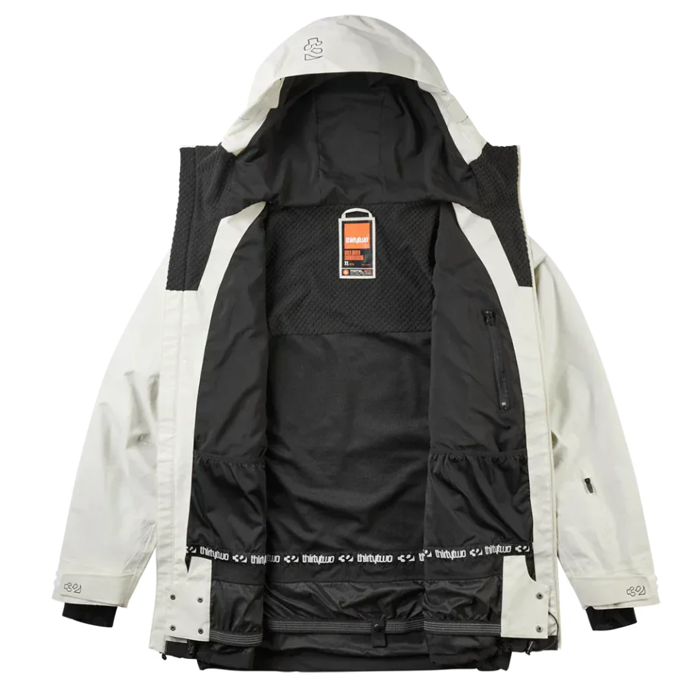 TM Recycled Snowboard Jacket Off White - Image 3