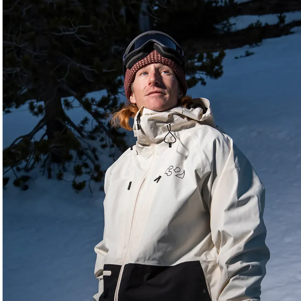 TM Recycled Snowboard Jacket Off White - Image 6