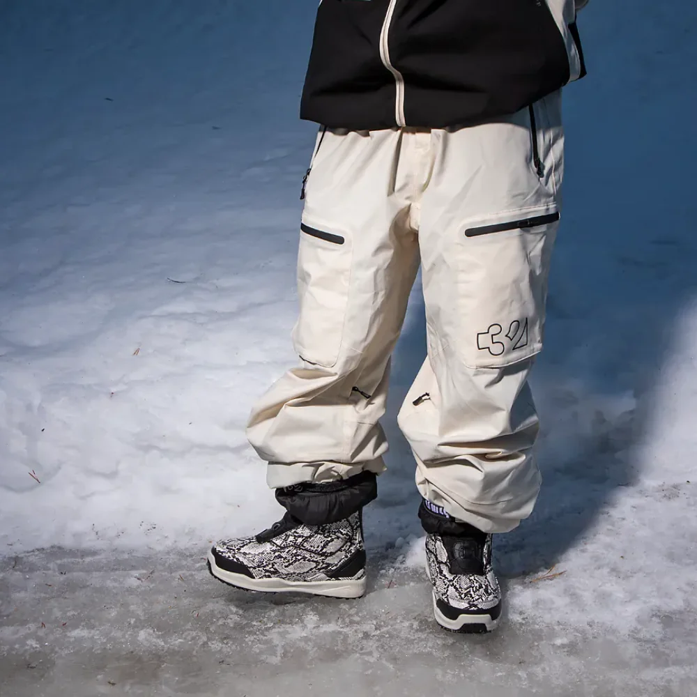TM Recycled Snowboard Pants Off White - Image 7