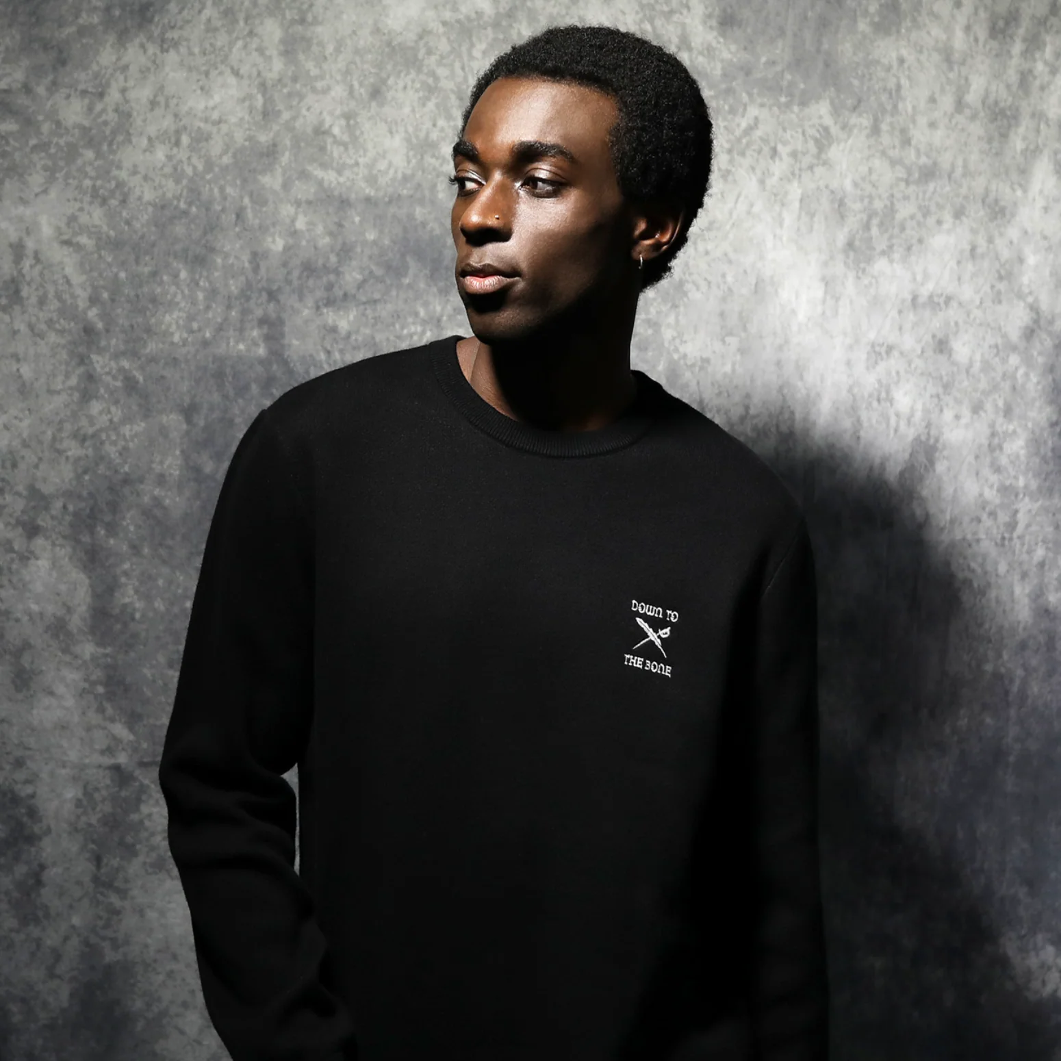 To The Bone Knit Crewneck Black - Image 3