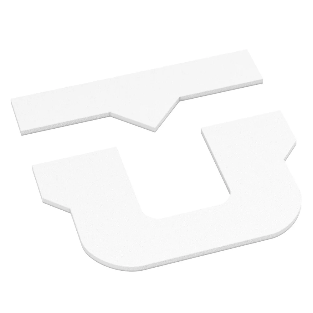U Logo Diecut Sticker White