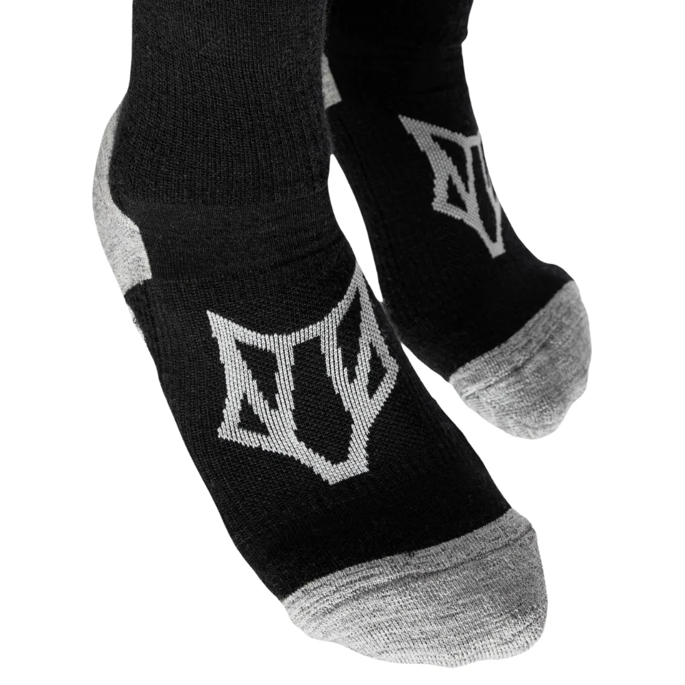 Ulsaak Tech Merino Sock Black - Image 2