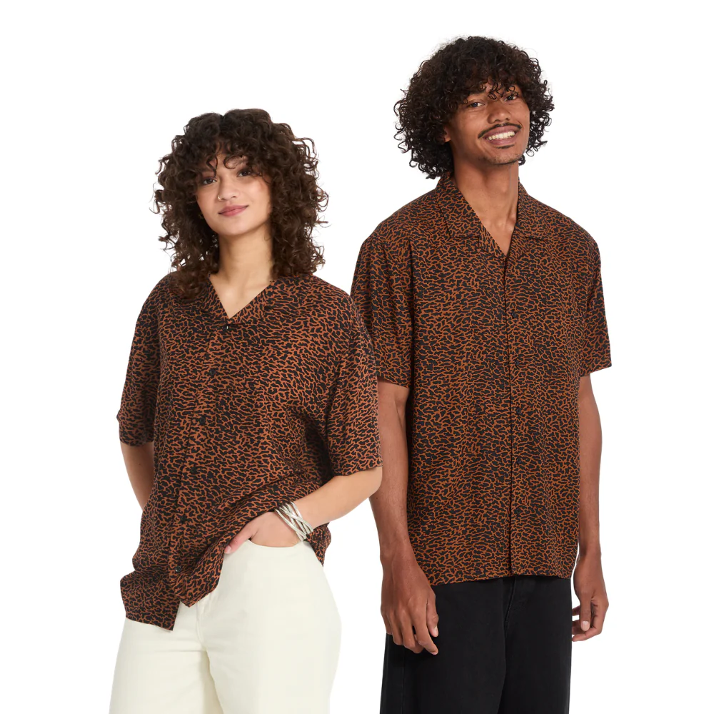 Utopias Print Shirt Brown Horn - Image 3