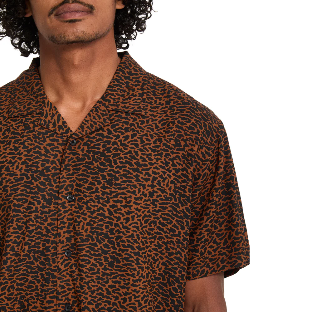 Utopias Print Shirt Brown Horn - Image 6