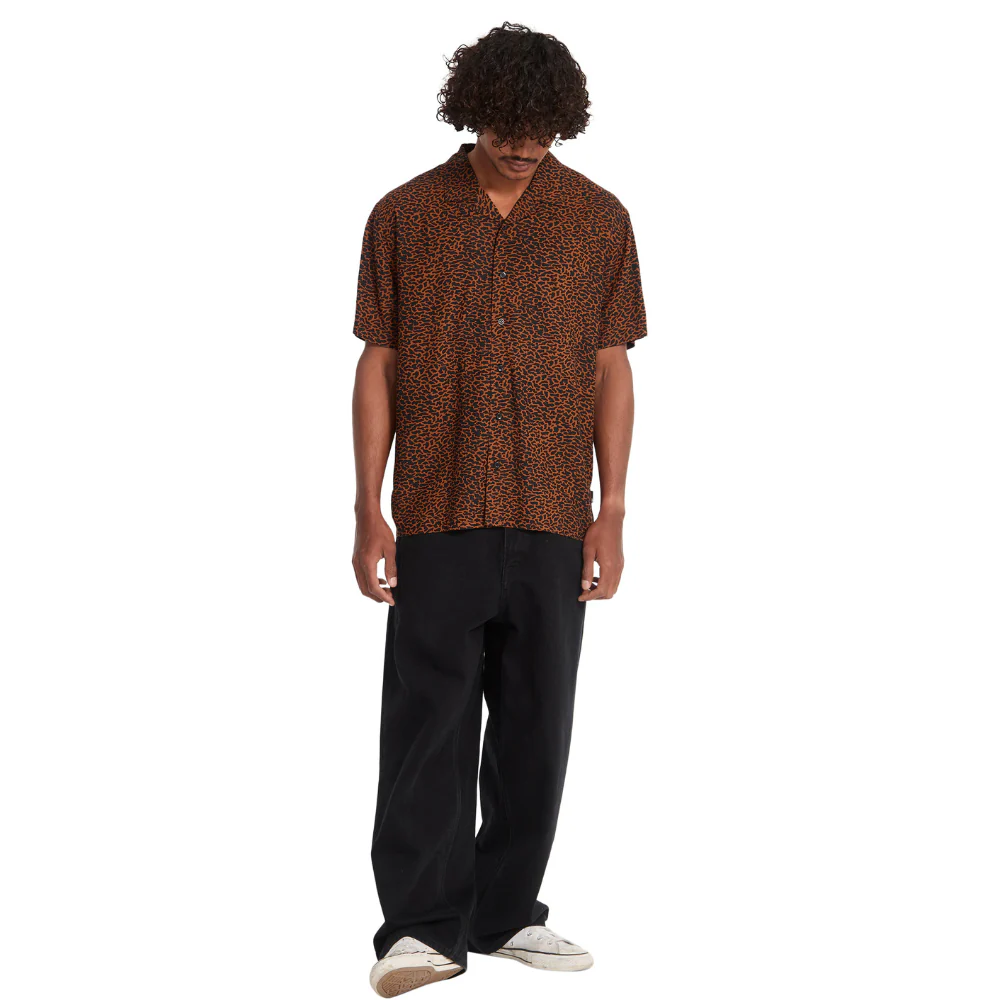 Utopias Print Shirt Brown Horn - Image 7