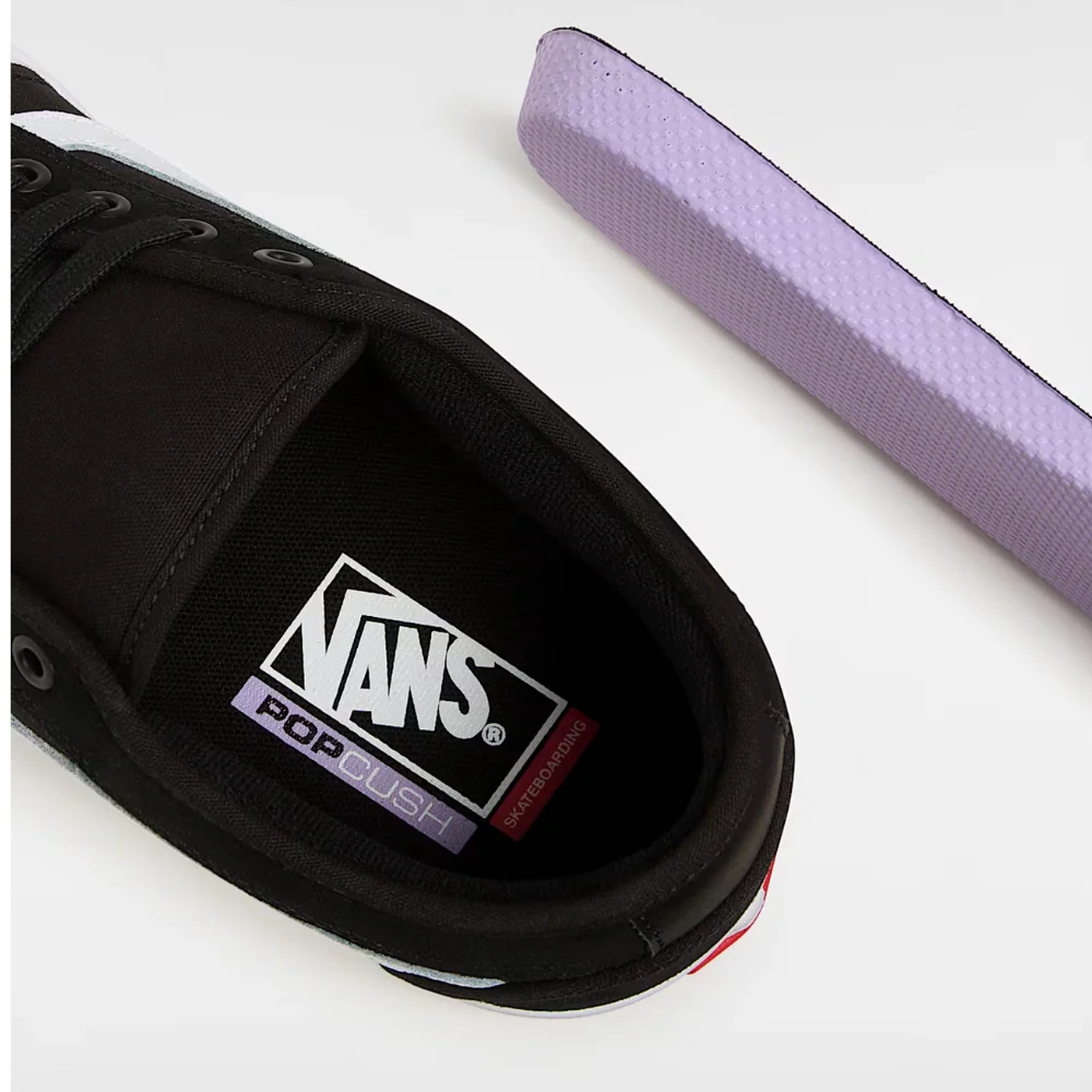 Skate Chukka Low Sidestripe Black/ White - Image 6