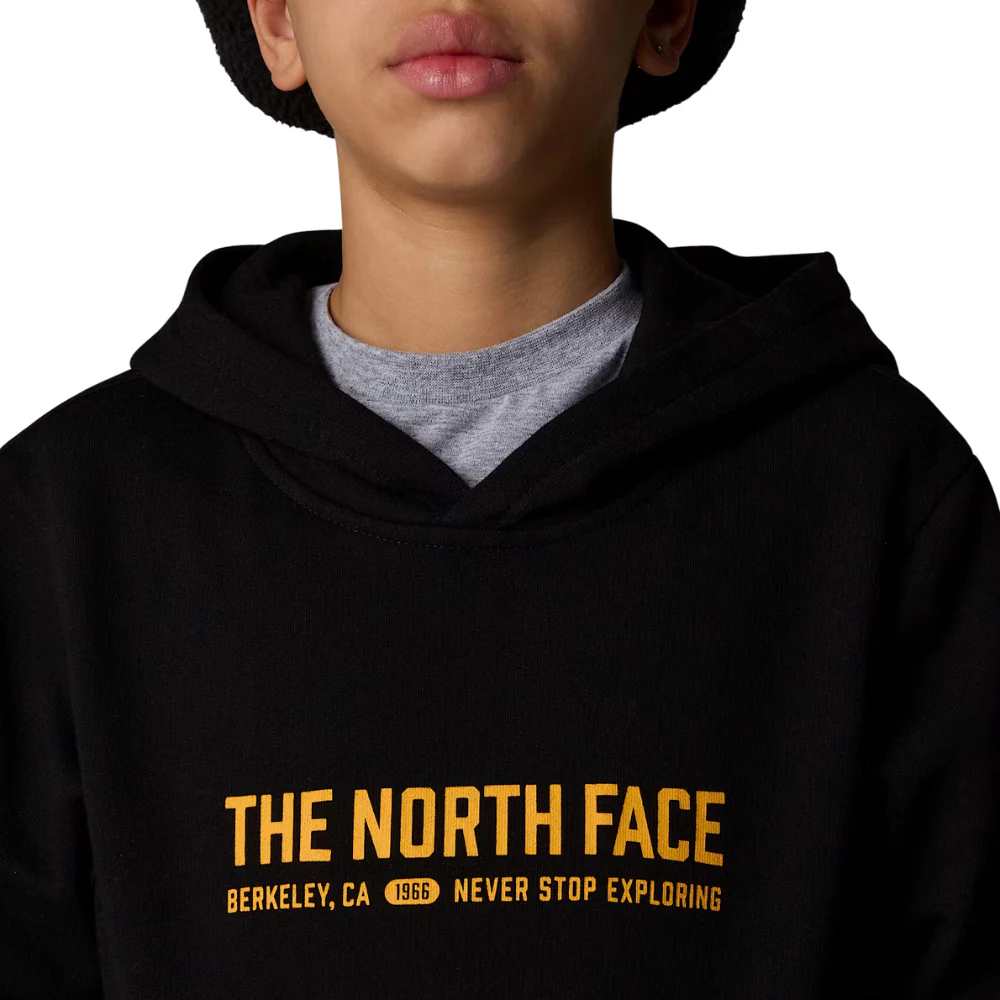 Kids Varsity Graphic Relaxed Hoodie TNF Black - Image 3