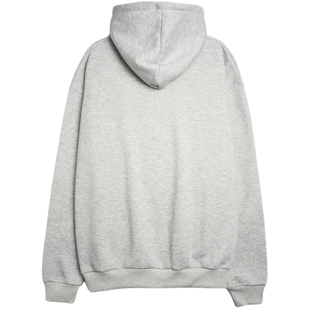 Vortex Zip Hoodie Heather Grey - Image 9