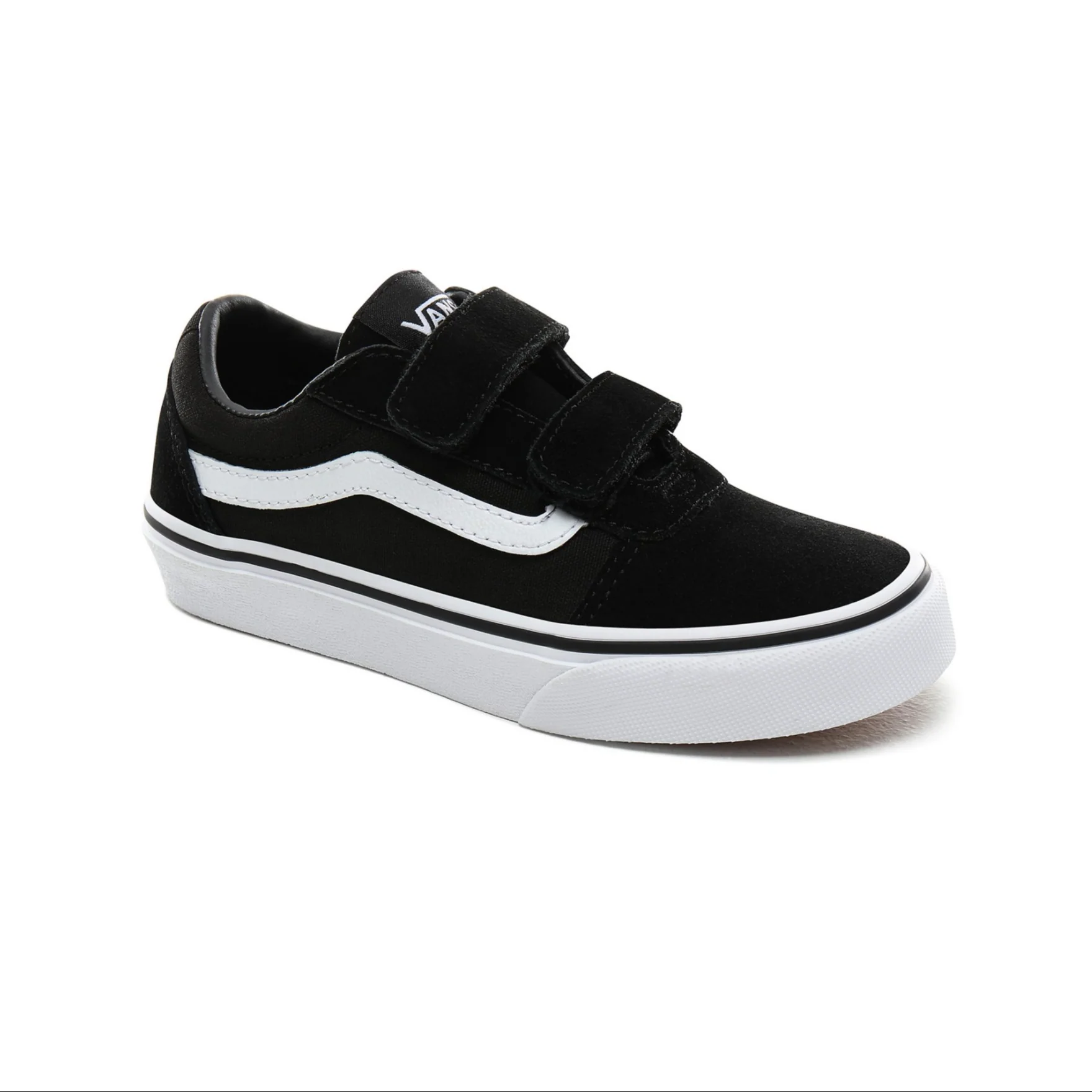 Kids Ward V (Suede/Canvas) Black/White - Image 4