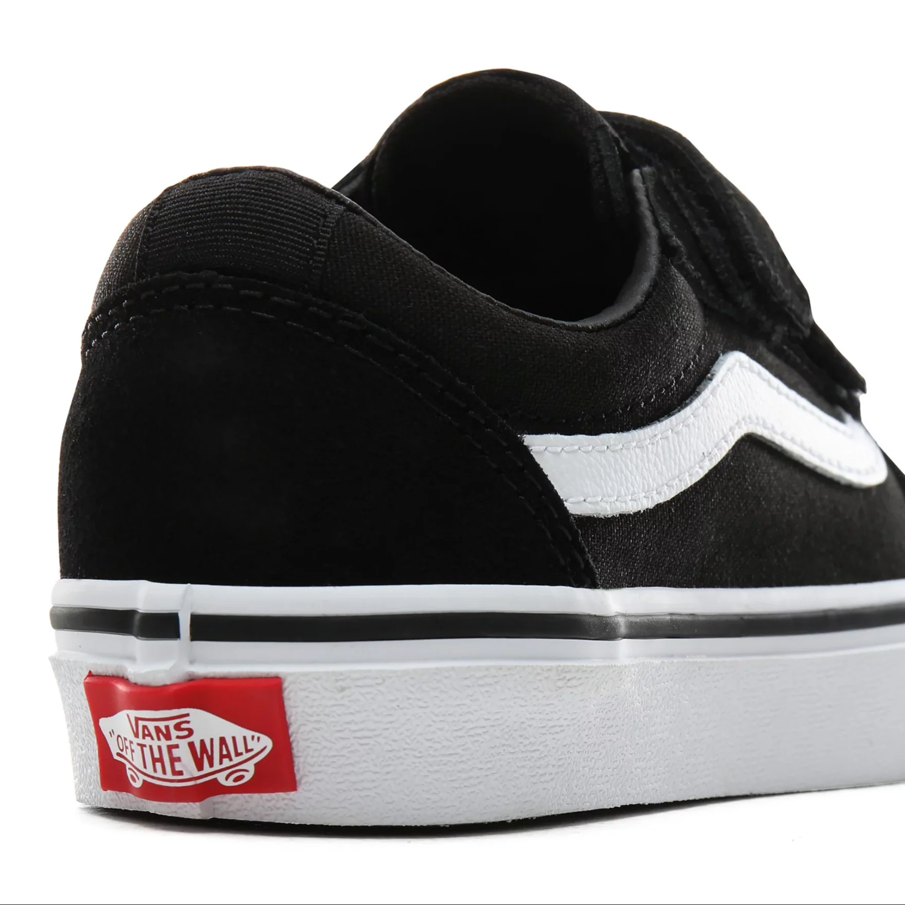 Kids Ward V (Suede/Canvas) Black/White - Image 5