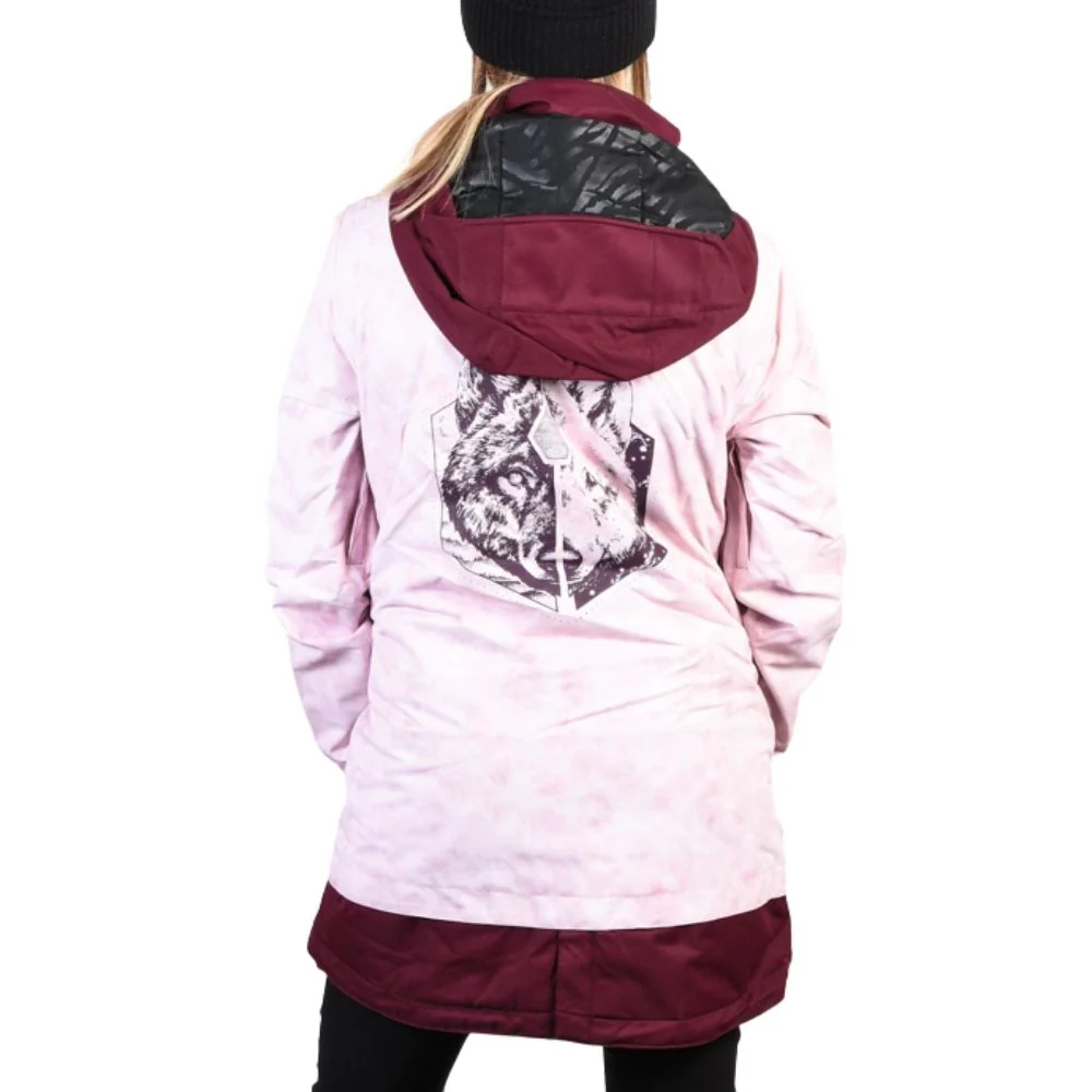 Womens Westland Ins Snowboard Jacket Pink - Image 3