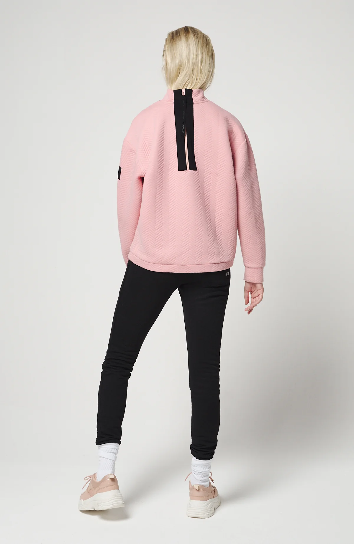 Womens Aralia Quilted Crew Winter Moss - Image 4