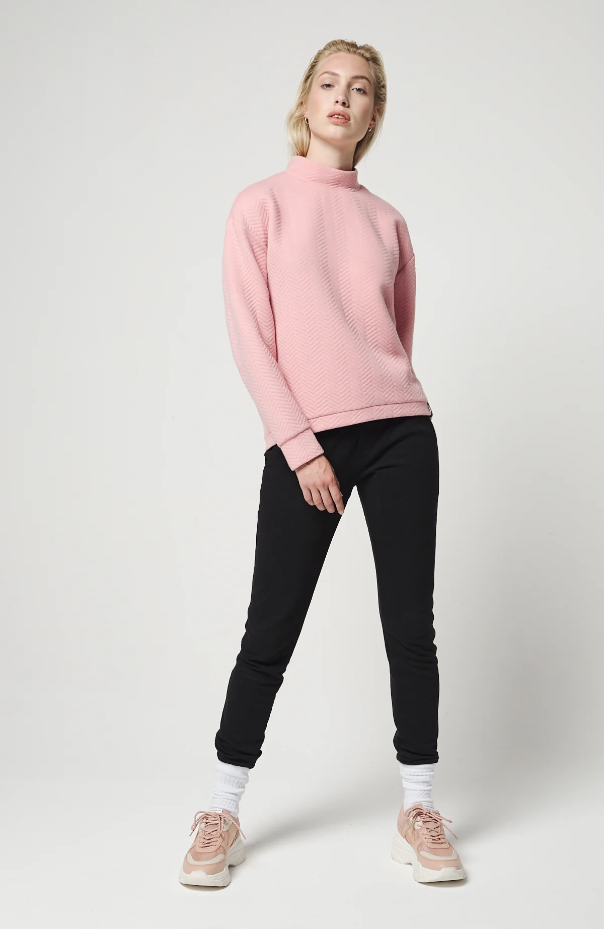 Womens Aralia Quilted Crew Winter Moss - Image 6