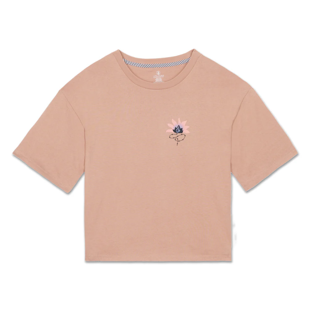 Womens Bliss T-Shirt Pale Khaki - Image 2