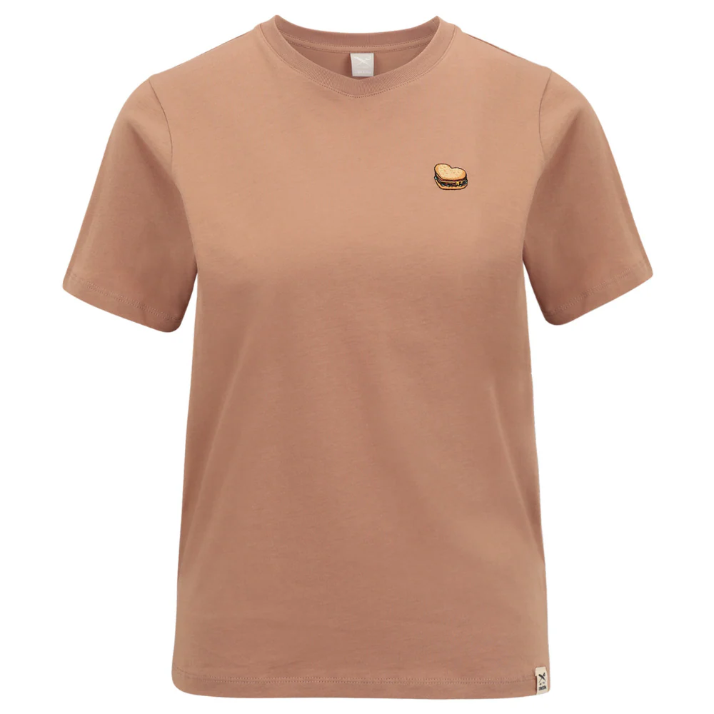 Womens Burger Love T-Shirt Cedar Rose