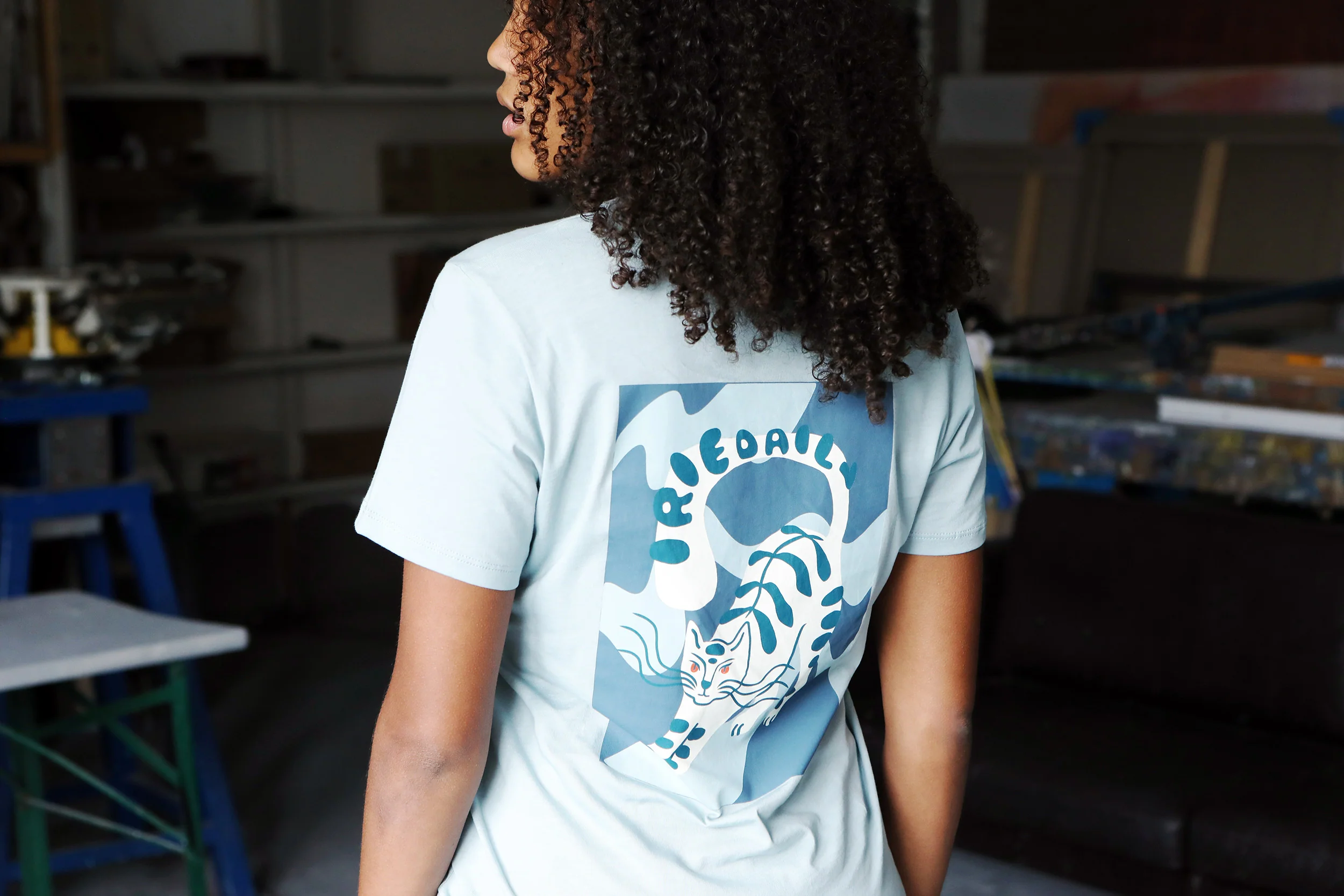 Womens Catty T-shirt Slate - Image 3